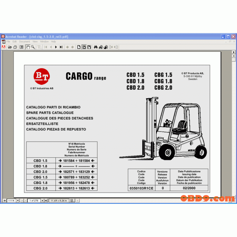 BT Cargo Range