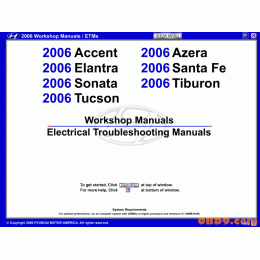 Hyundai Service Manuals 2006MY