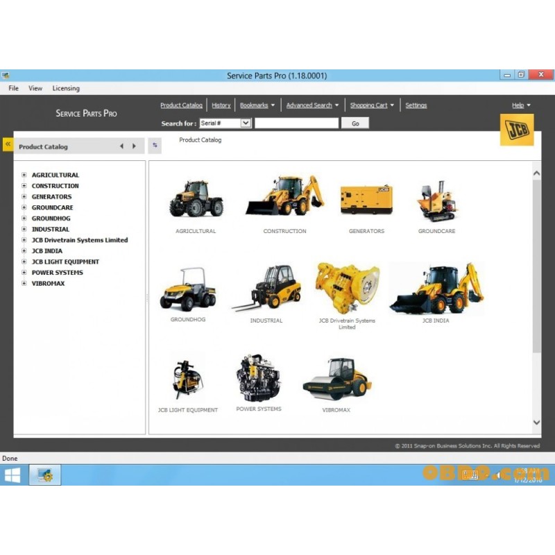 JCB SPP Parts Catalog 1.18 2015 NEW