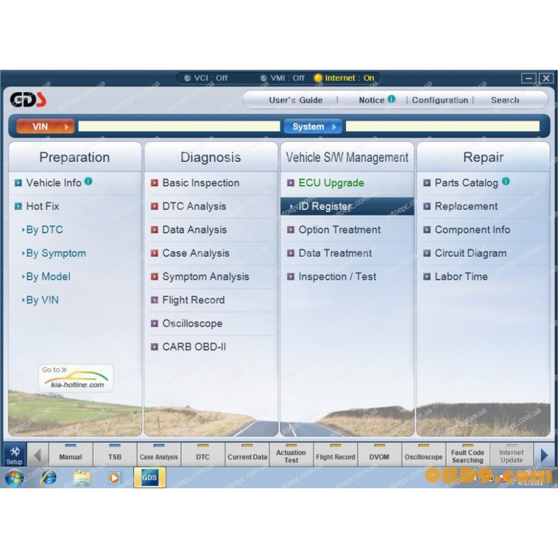 KIA Global Diagnostic System GDS