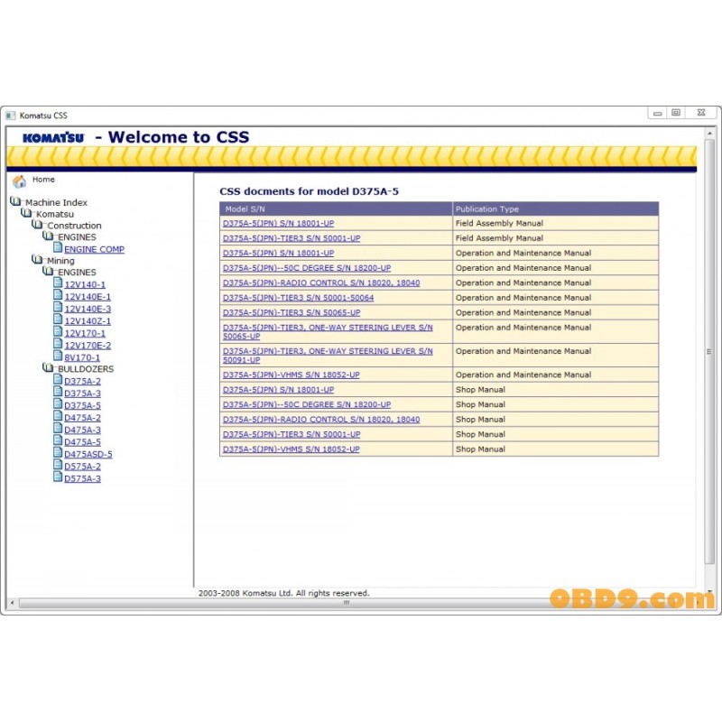 Komatsu CSS Mining Bulldozers