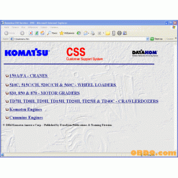 Komatsu CSS Service Hydraulic Cranes & Motor Graders (Galion - Dresser)