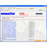 Komatsu CSS Service Hydraulic Excavators PC-270 to PC1800