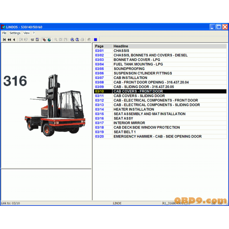 Linde Forklift Parts Catalog, LINDE FORKLIFT Forklift Trucks