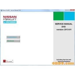 Nissan Forklift Service Manuals 2013