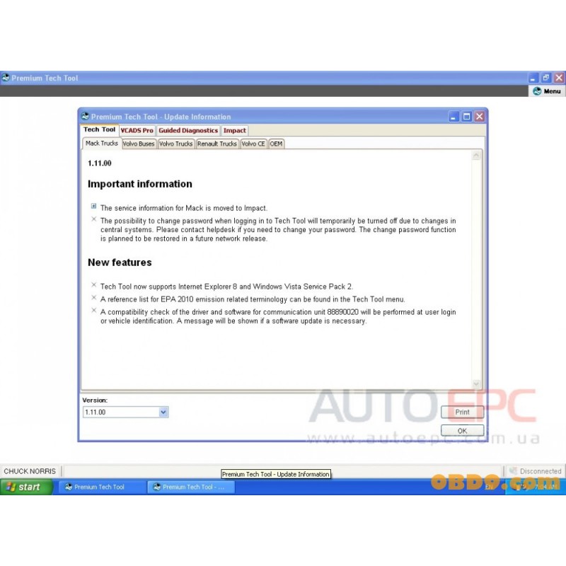 Volvo Tech Tool 1.12 (PTT VCADS)