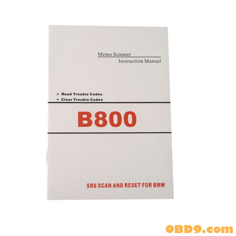 BMW B800 Airbag Scan Reset Tool