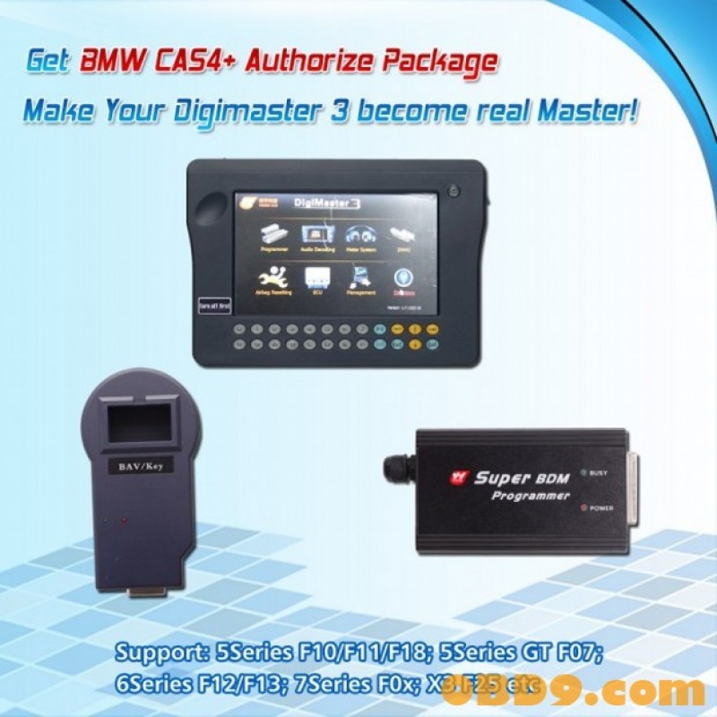 CAS4+ Authorize Package Works with Digimaster 3 CKM100 and Super BDM Programmer for BMW