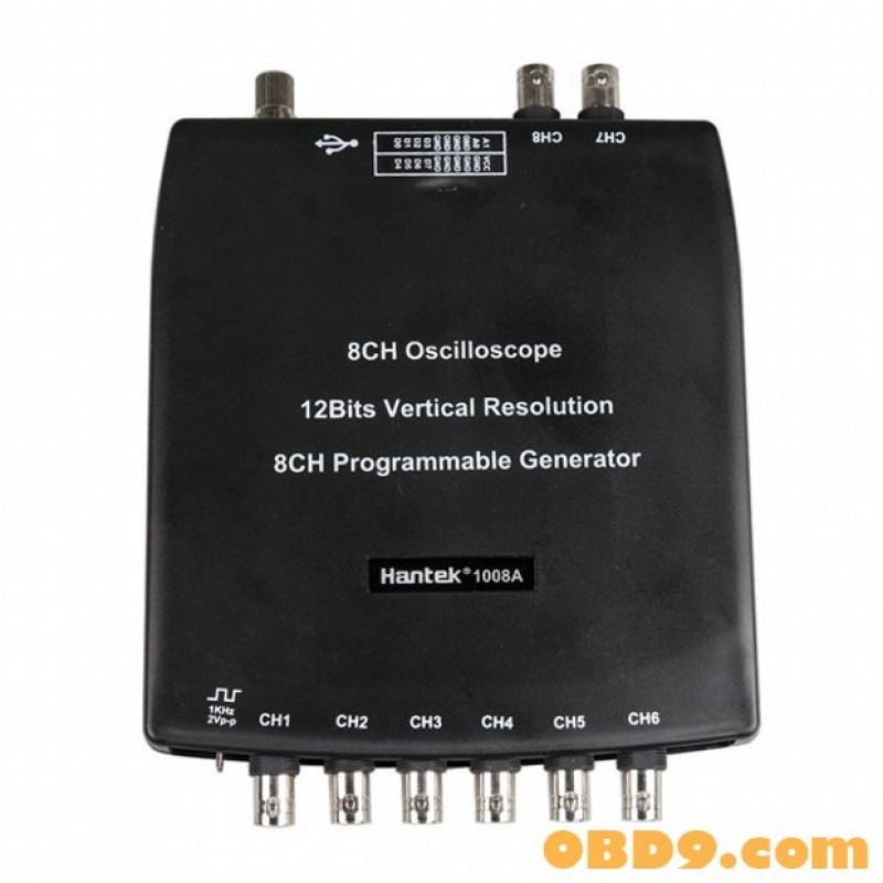Hantek 1008A 8 Channel PC Oscilloscope DAQ 8CH Generator