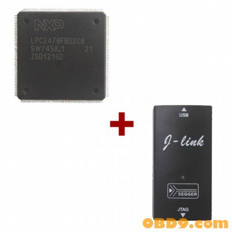 KessV2 K-tag CPU Repair Chip with JLINK V8+ ARM USB-JTAG Adapter Emulator