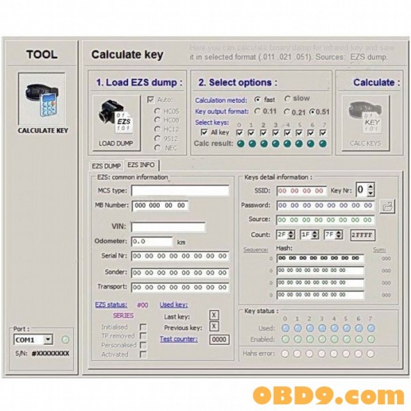 MB Dump Key Generator from EIS Calculator Service One Token